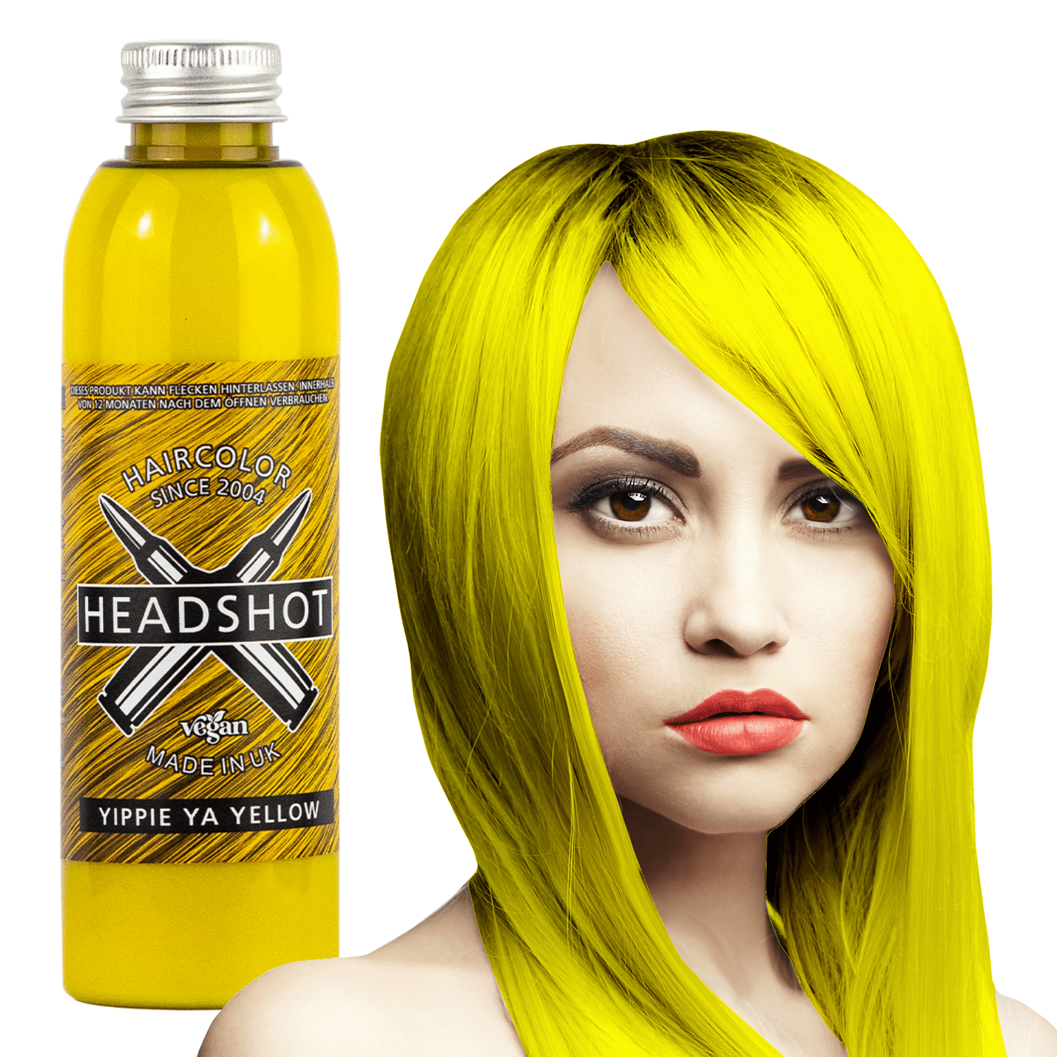 Zářivě žlutá barva na vlasy