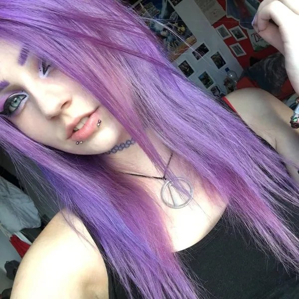 světle fialová barva na vlasy