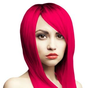 růžová barva vlasů