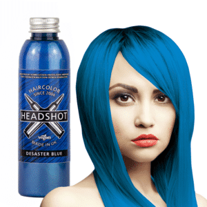 modrá barva na vlasy