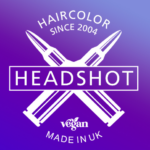 Headshot barvy na vlasy logo